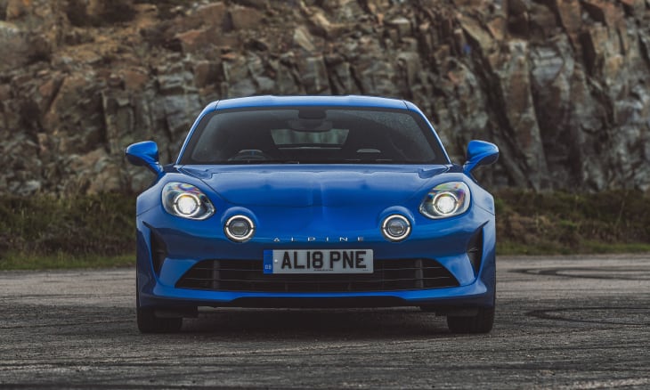 Front view of Alpine A110