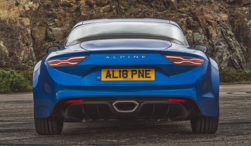 Rear view of Alpine A110