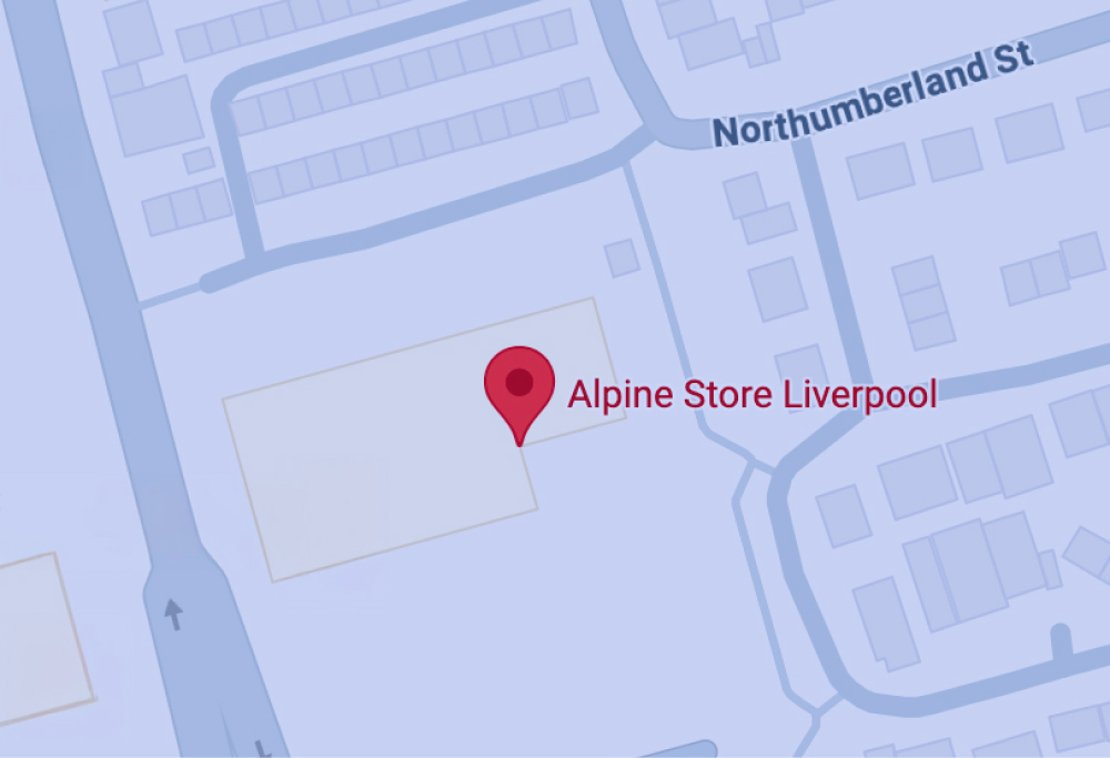 Map of Alpine Store Liverpool