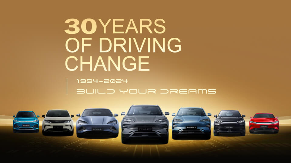 30 years of driving change - 1994 to 2024 - Build Your Dreams