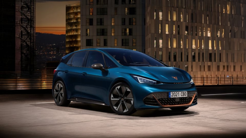 Front angled view of Cupra vehicle