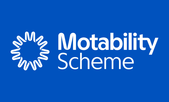 Motability logo.