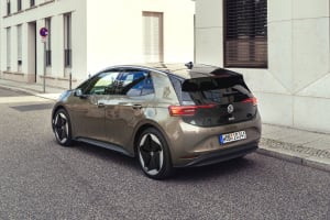 Rear angled view of Volkswagen ID 3
